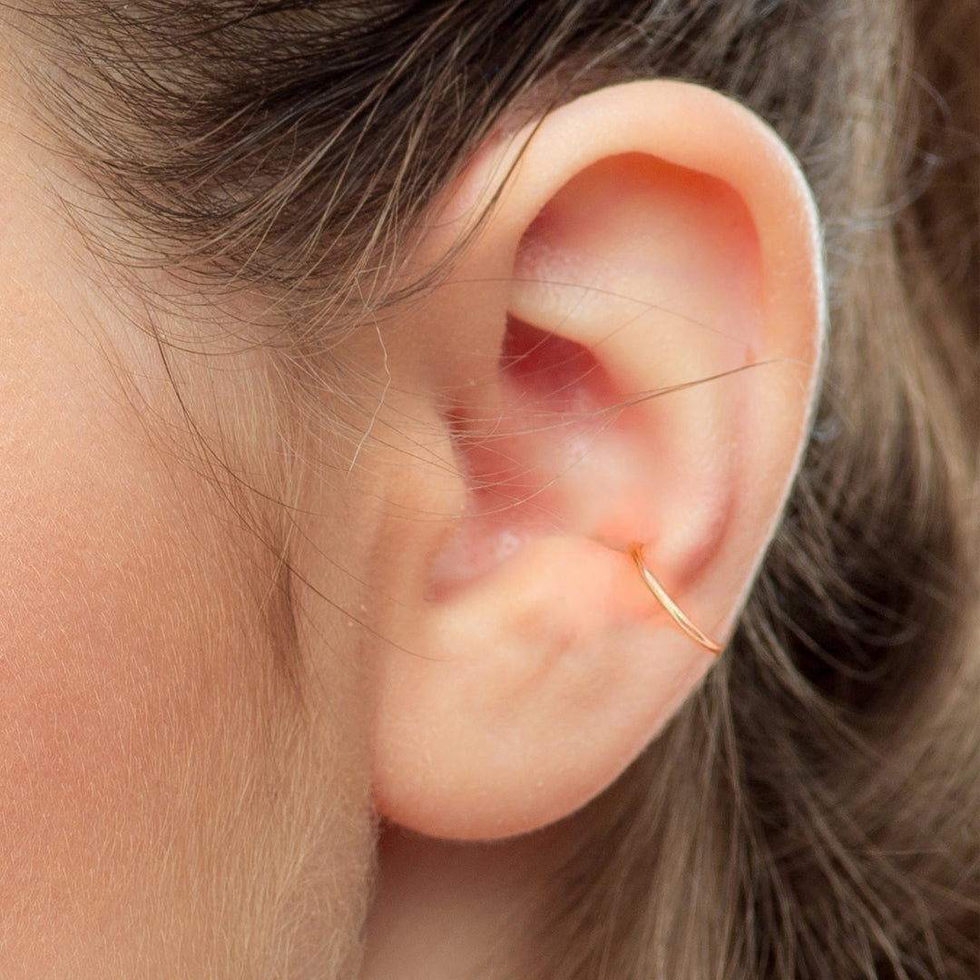 Classic Conch Piercing and Hoops Ears