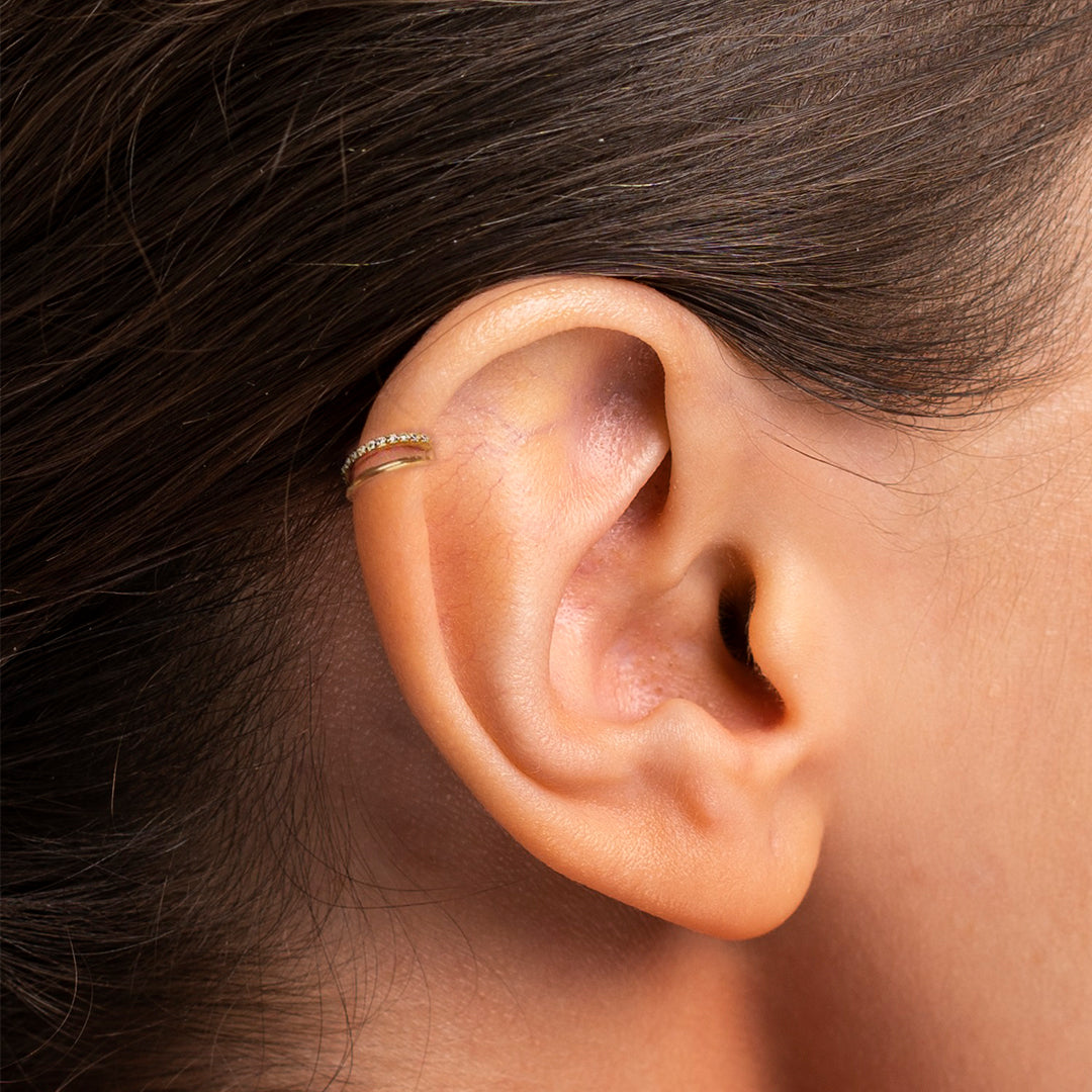 Classic Crystal Double Helix Piercing