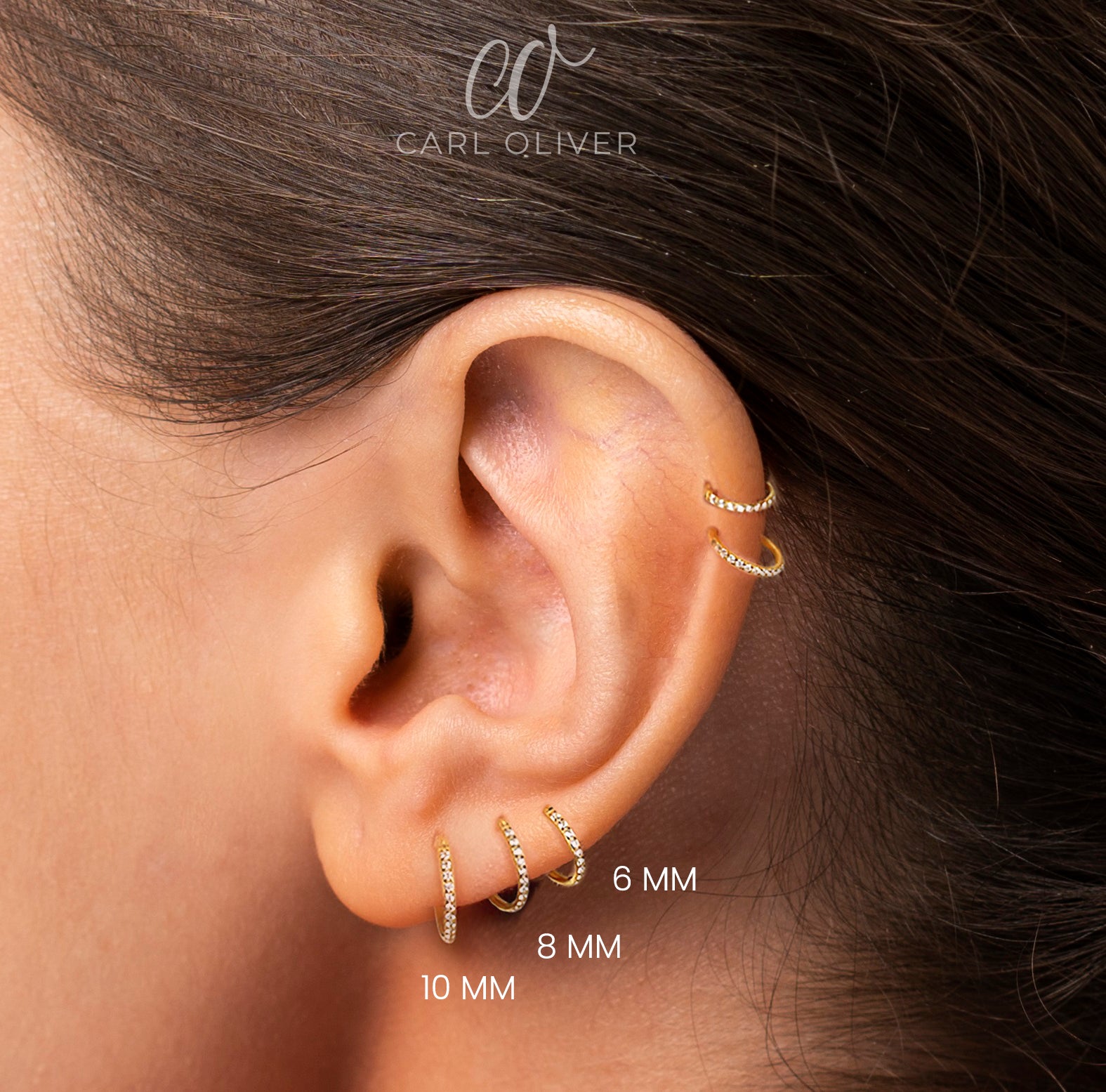 Crystal Clicker Classic Helix Piercing