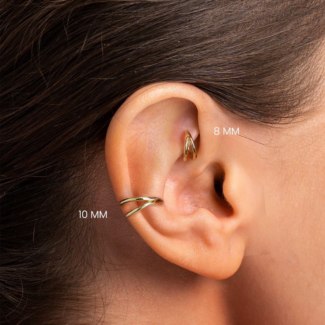 Classic Double Helix Piercing and Clicker