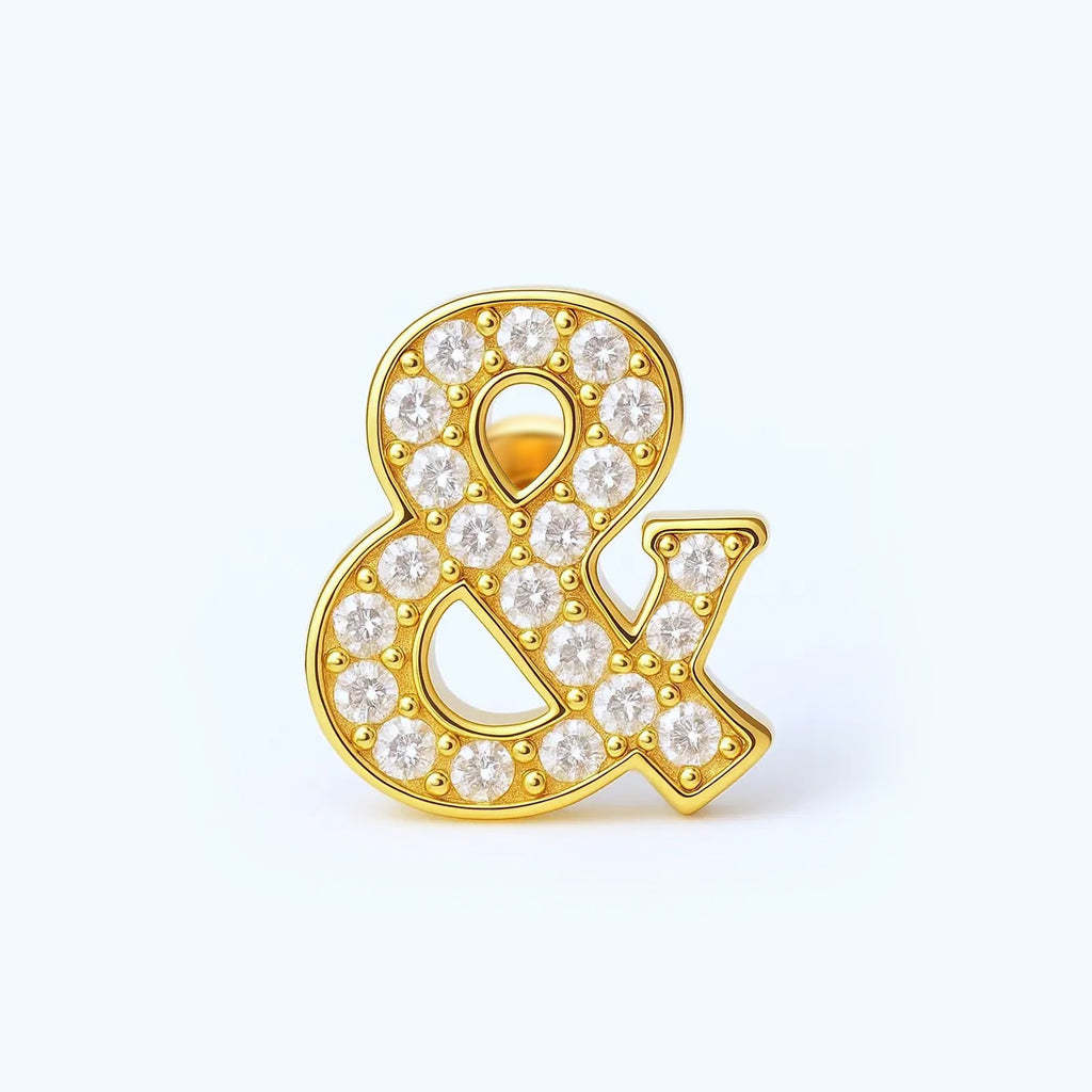 & Shape Titanium Crystal Piercing