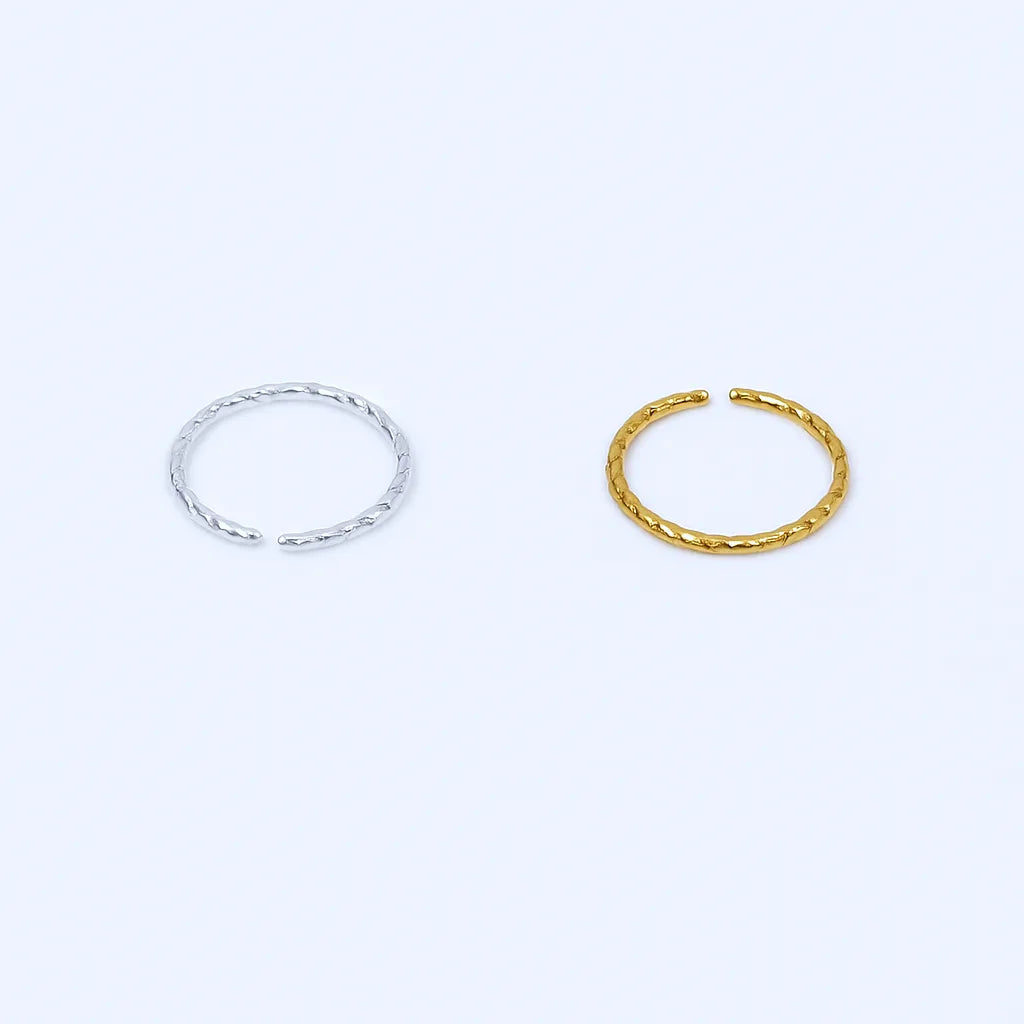 Twisted Hoop Nose Ring and Nose Piercing