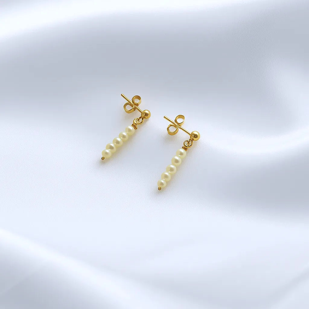 Lys Doré Stud Drop Earrings