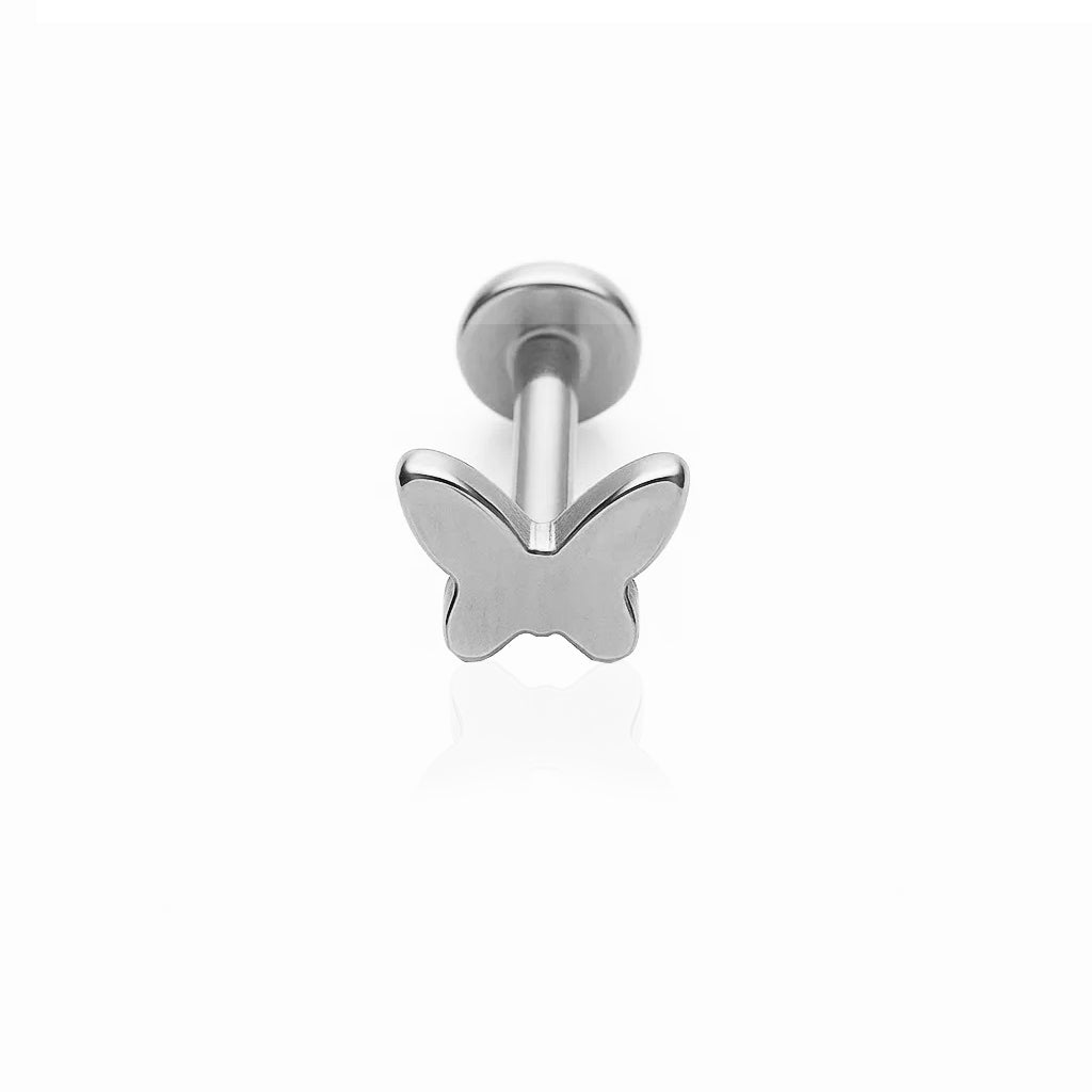 Tiny Butterfly Stud Titanium Piercing