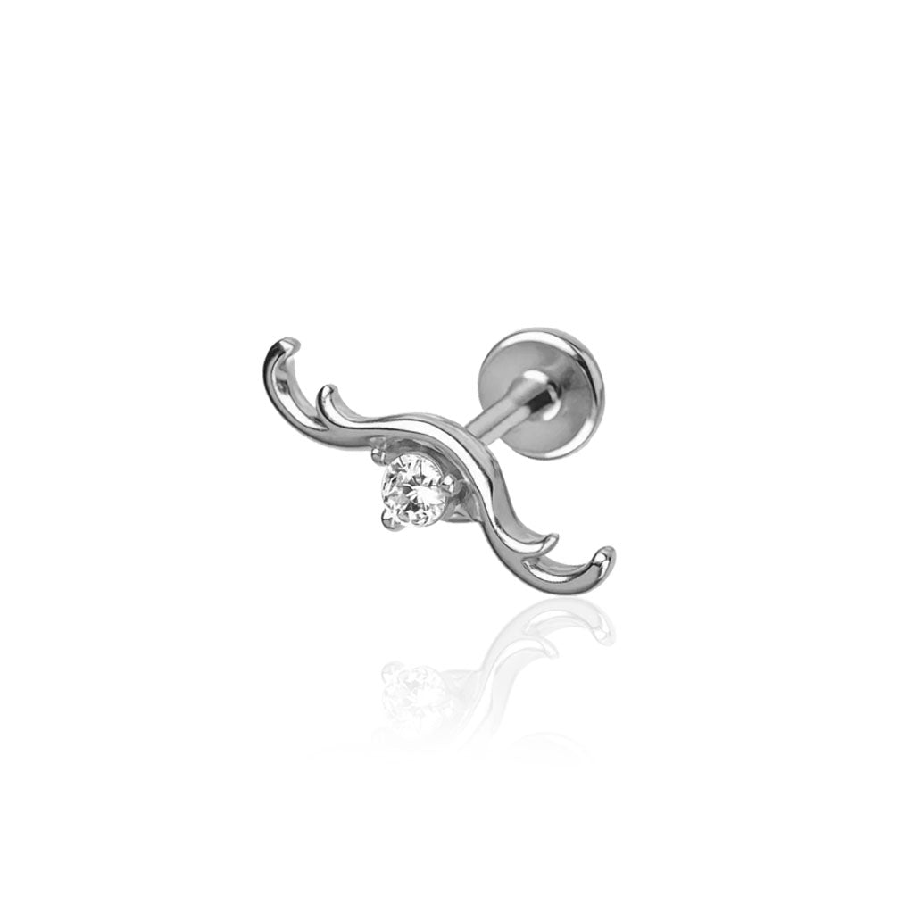 Crystal Design Titanium Piercing