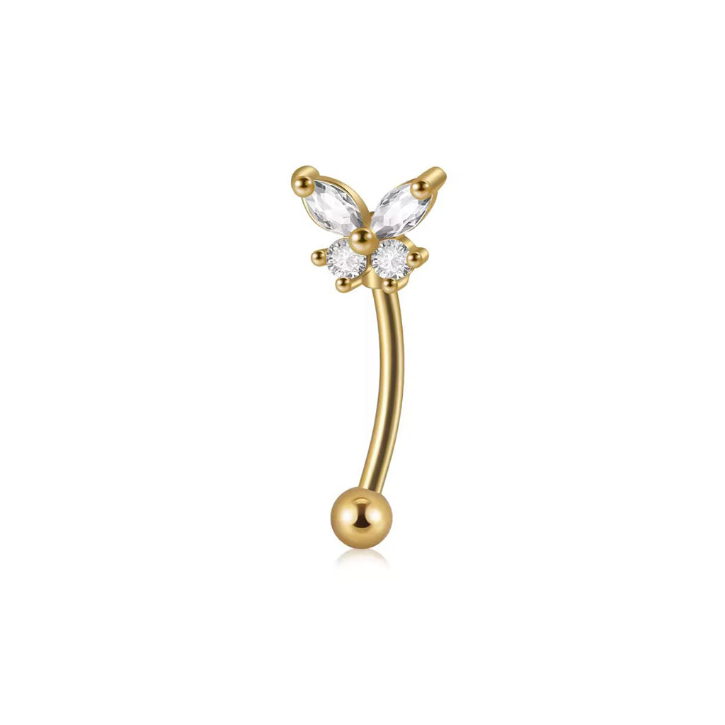 Butterfly Rook Piercing Cartilage Hoop Earring