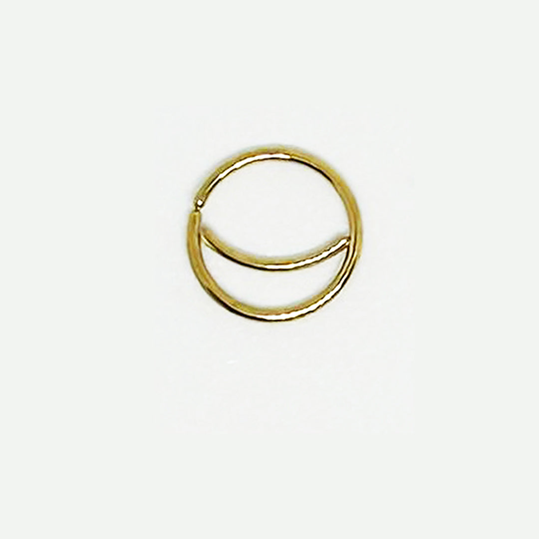 Gold Moon Nose Ring Hoops Ears and Nose Piercing