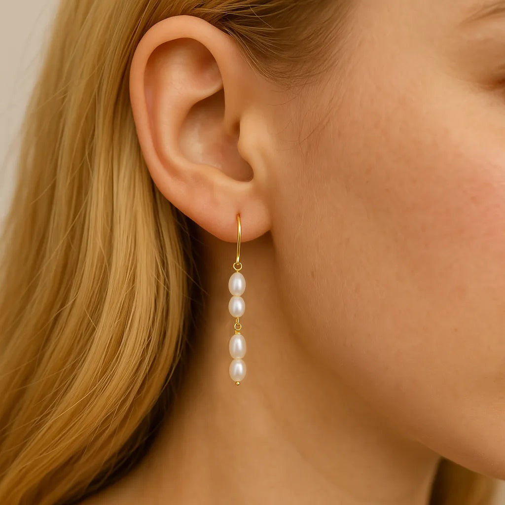 Solea Alba Pearl Drop Earrings