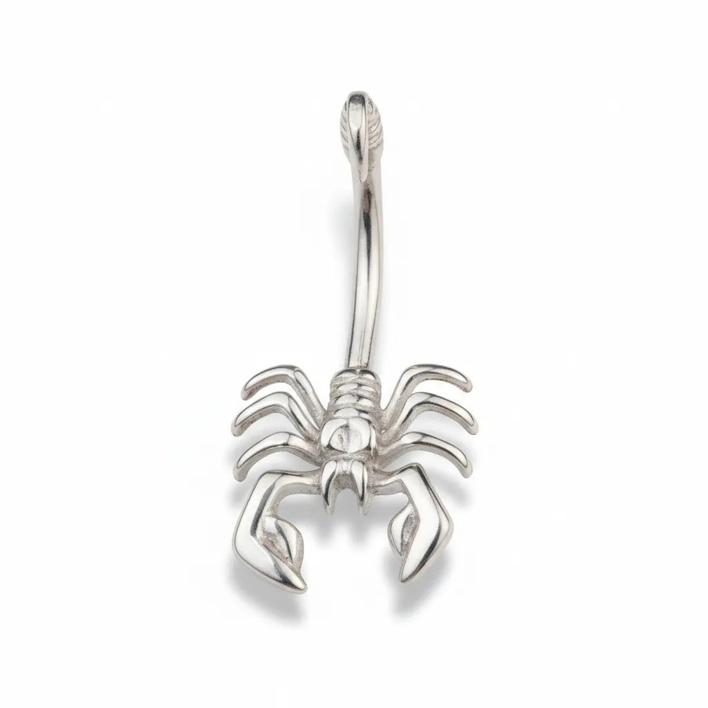 Surgical Steel Scorpion Belly Bar