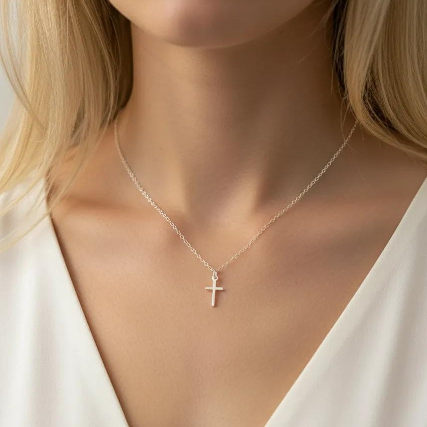 Sterling Silver Cross Pendant Necklace