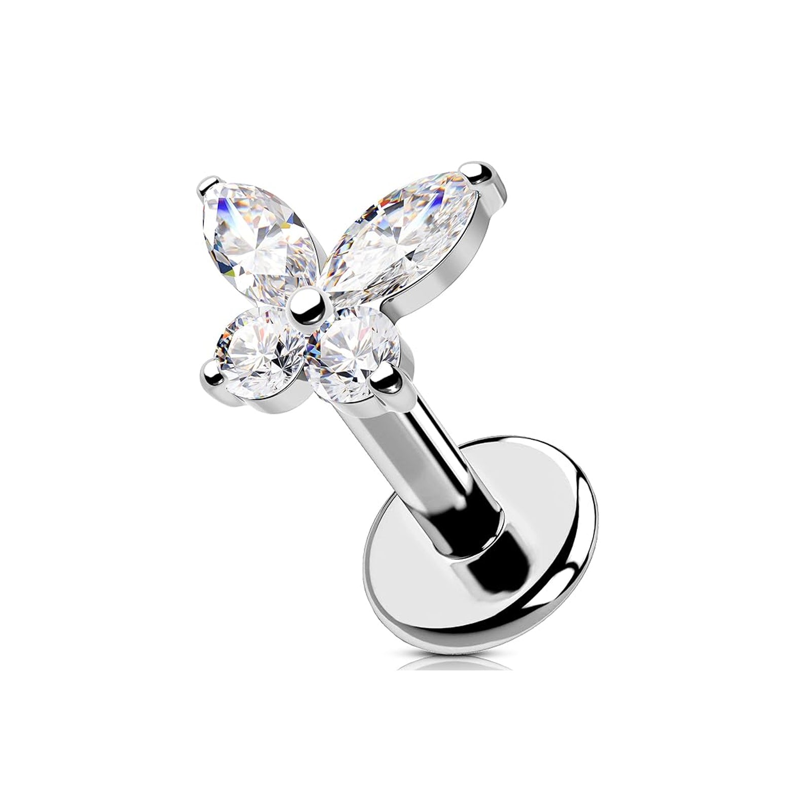 Butterfly Rook Piercing Cartilage Hoop Earring