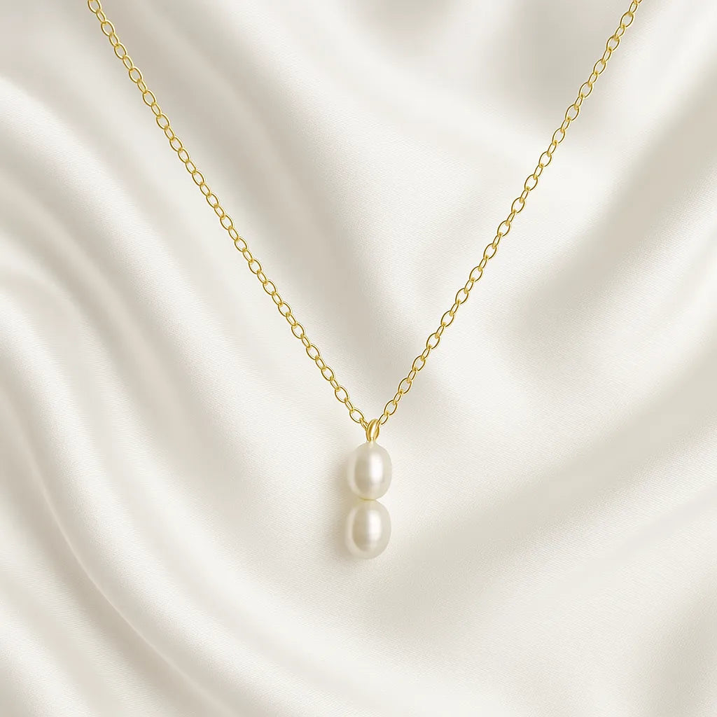 Clara Lux Double Baroque Pearl Necklace