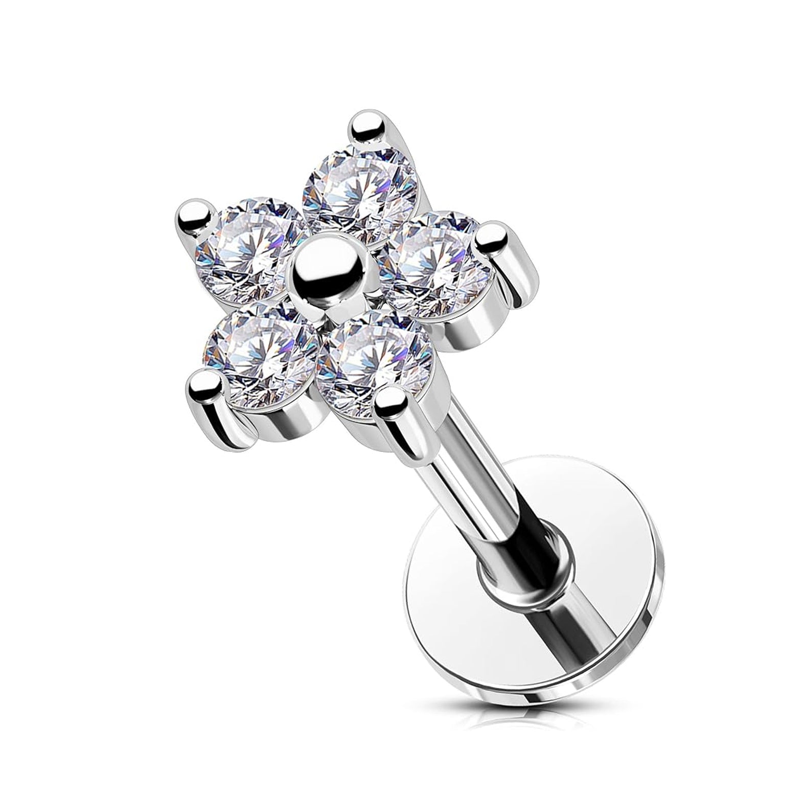 Flower Rook Piercing Cartilage Hoop Earring