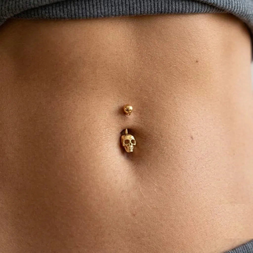 Crystal Skull Belly Bar