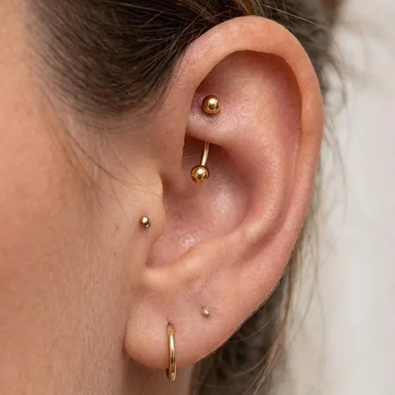 Ball End Curved Barbell Rook Piercing
