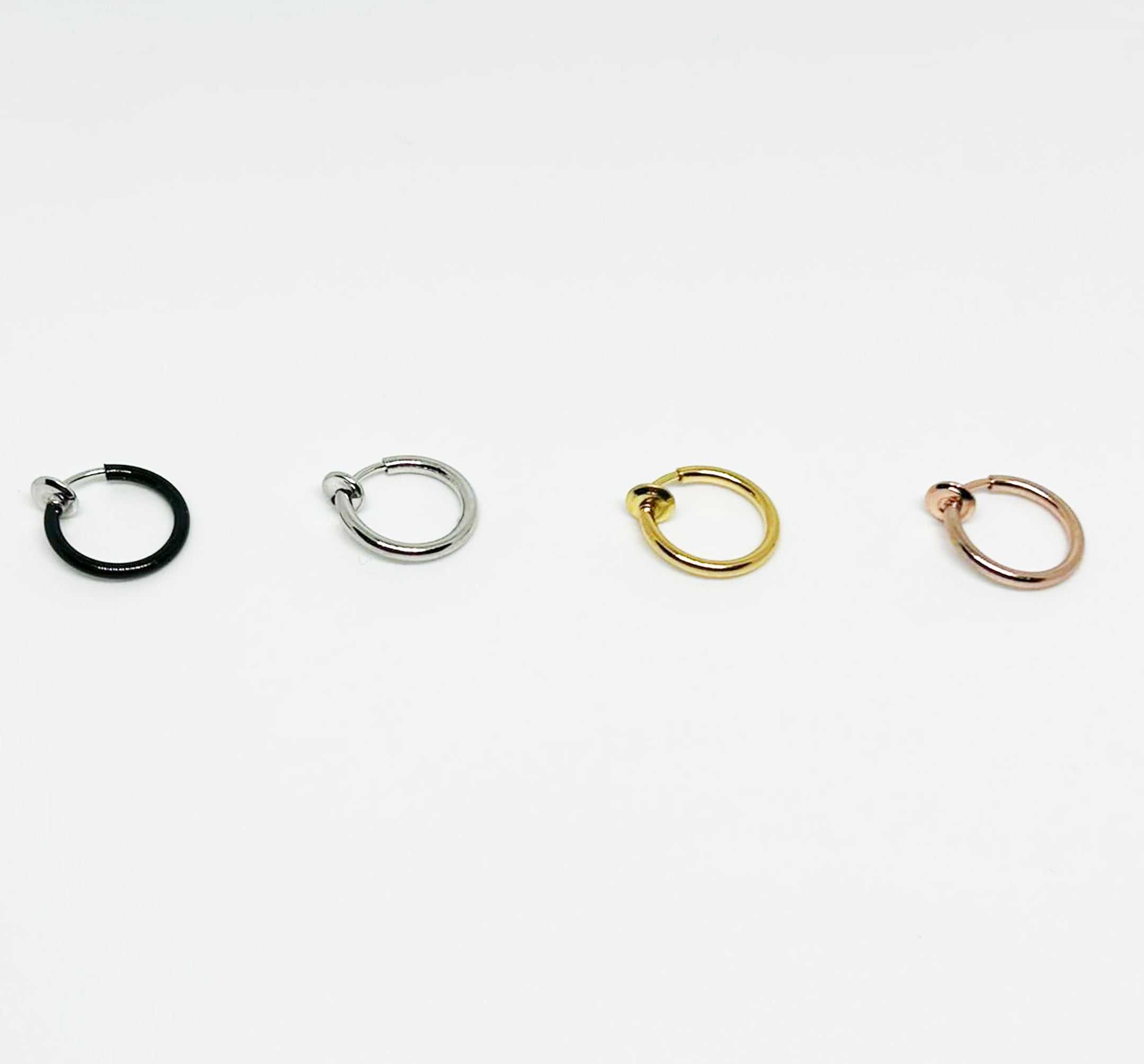Rose Gold Fake Nose Lip Earring Ring Hoop 20G Nose Hoop Rings