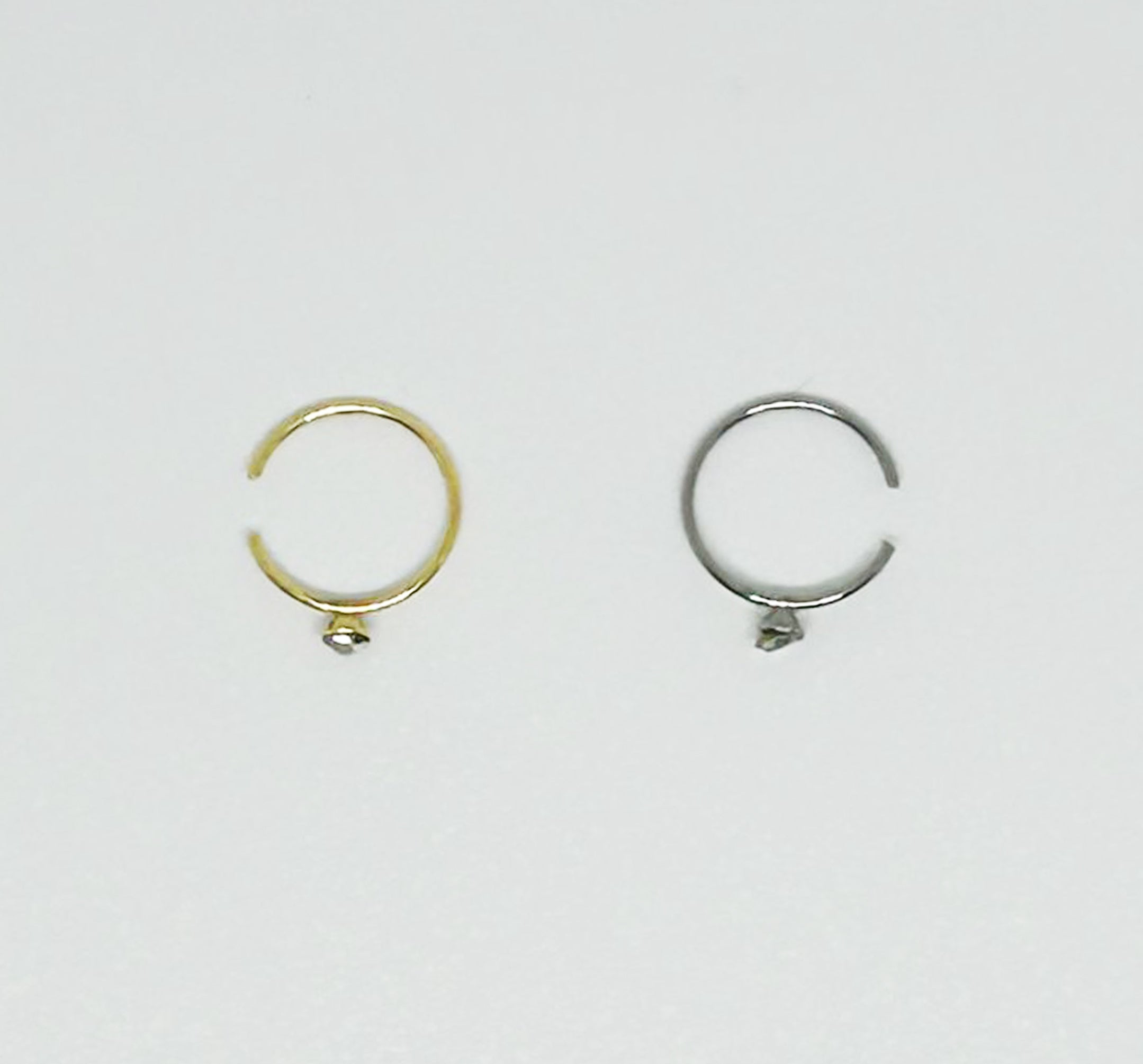 Crsytal Nose Ring Hoops Ears and Nose Piercing