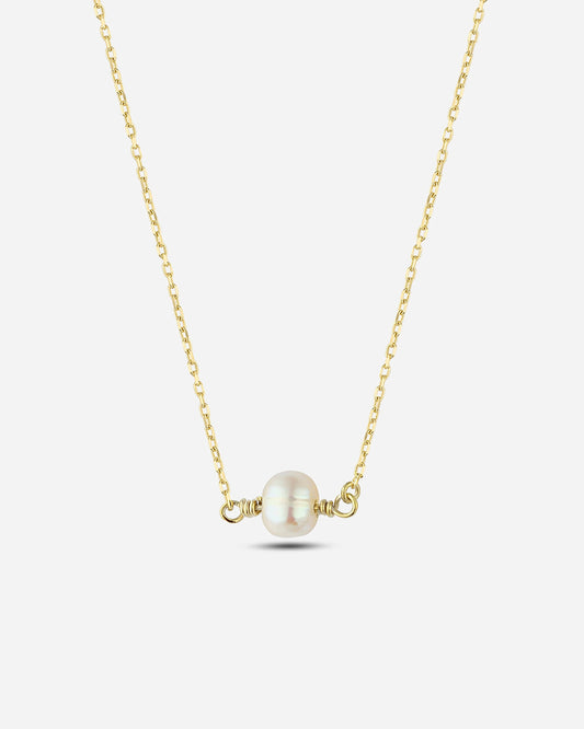 Modern Silver Single Baroque Pearl Necklace