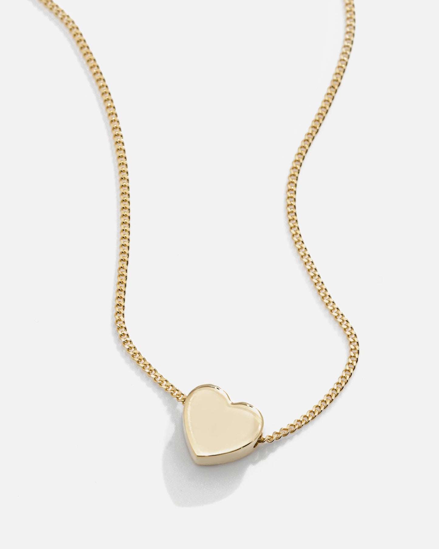 Classic Silver Heart Pearl Necklace Gold Filled