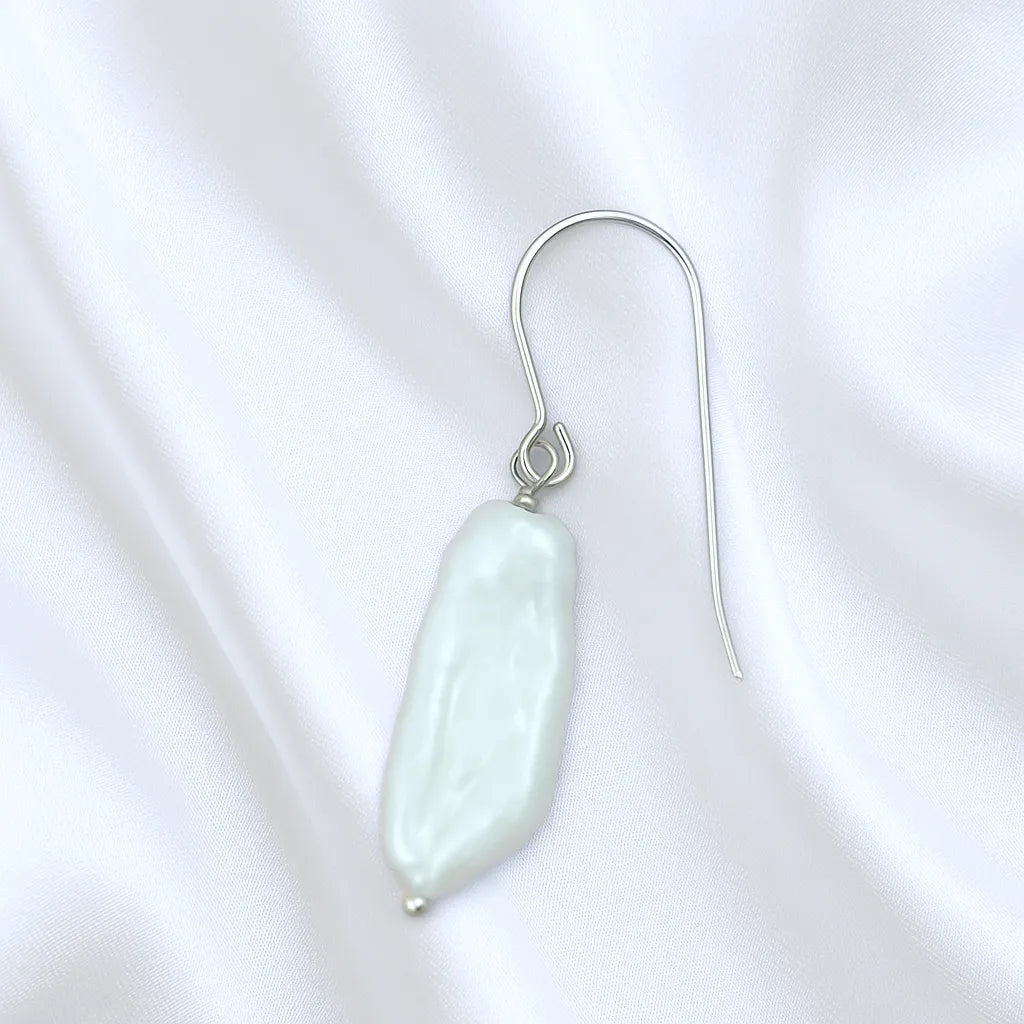 Perla Céleste Silver Pendant Baroque Pearl Drop Earring