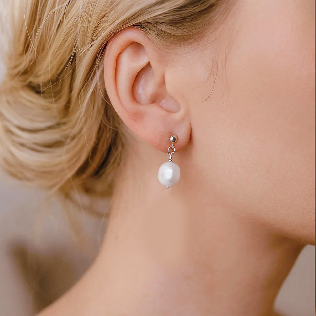 Silva Opale Silver Stud Earrings