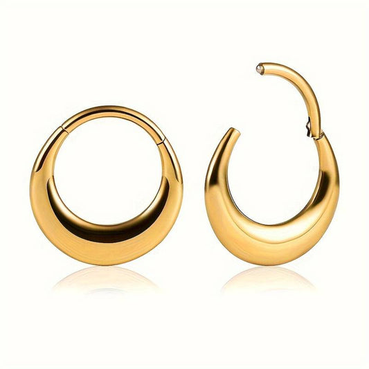 Gold Filled Clicker Bold Nose Ring Hoops Ears and Nose Piercing