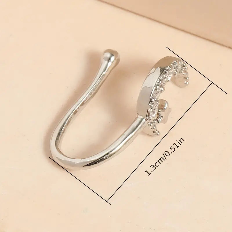 Fake Nose Ring for Women Nose Cuffs Non Piercing Jewellery