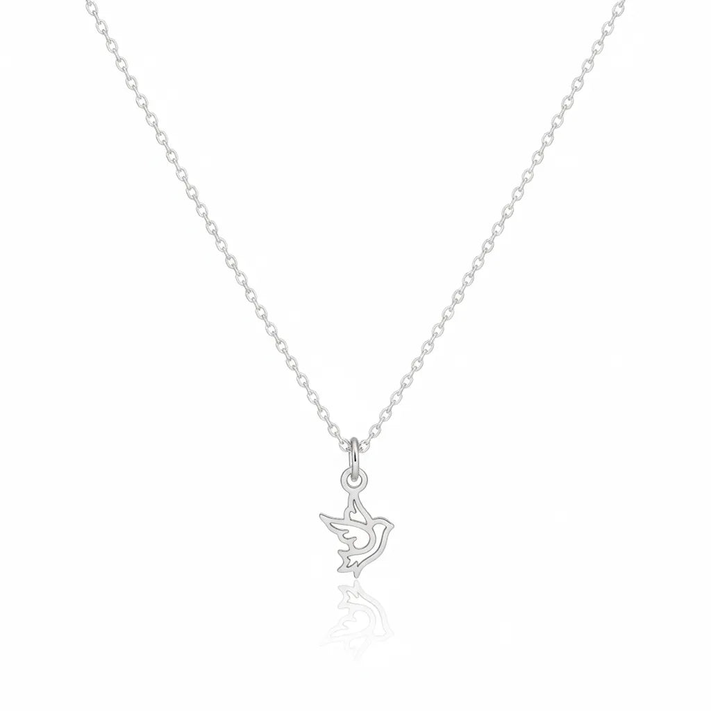 Sterling Silver Bird Pendant Necklace