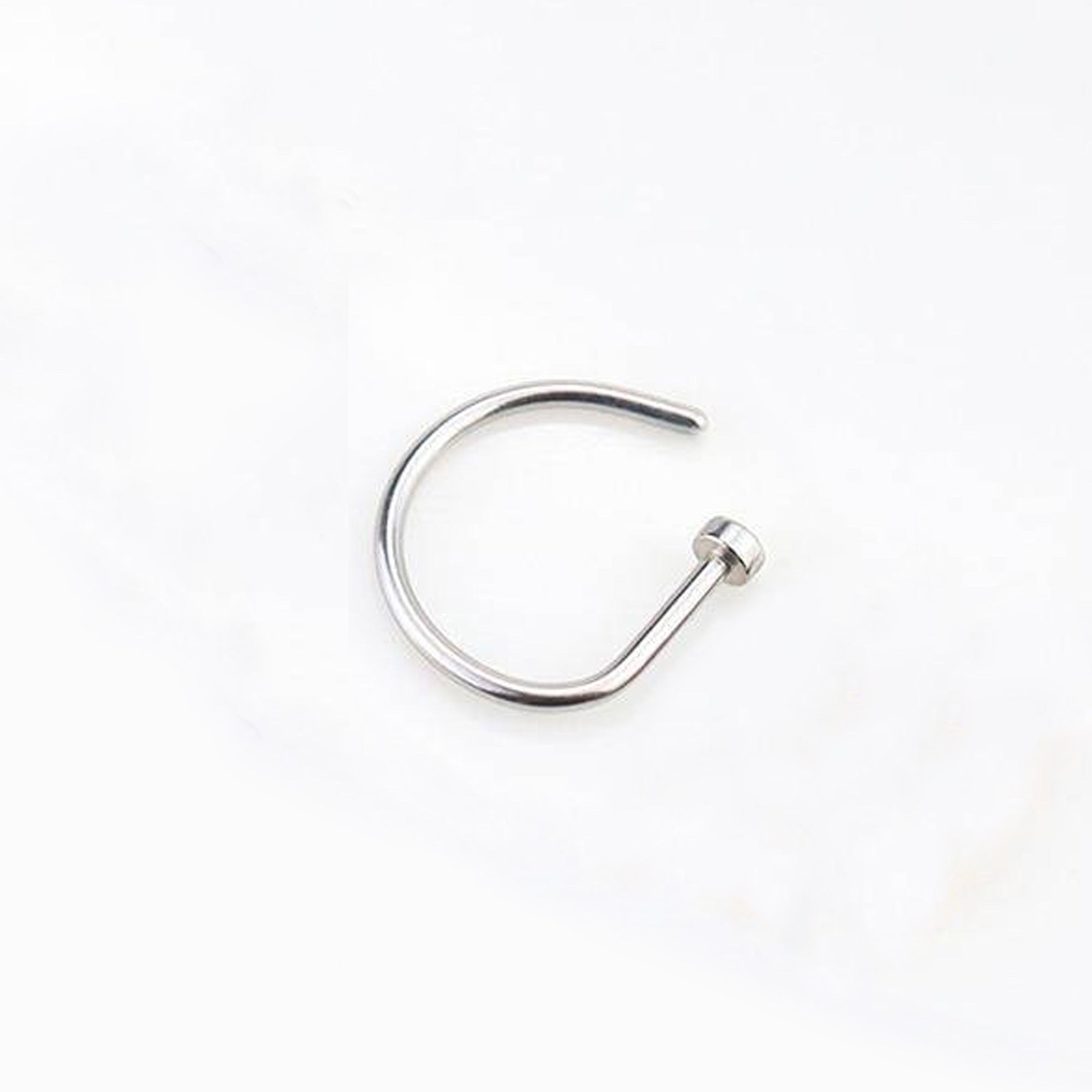 Fake Septum Nose Ring Hoops Ears and Nose Piercing Silver