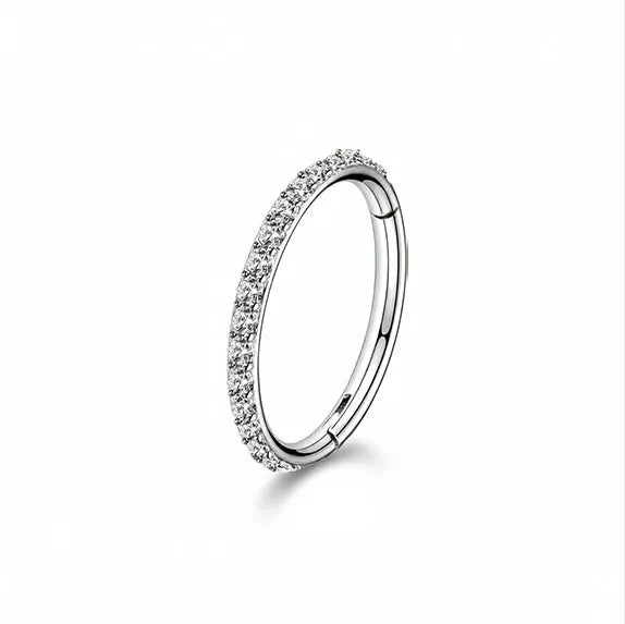 Marquise Crystal Titanium Ear Piercing Set – 3 Piece Curated Stack