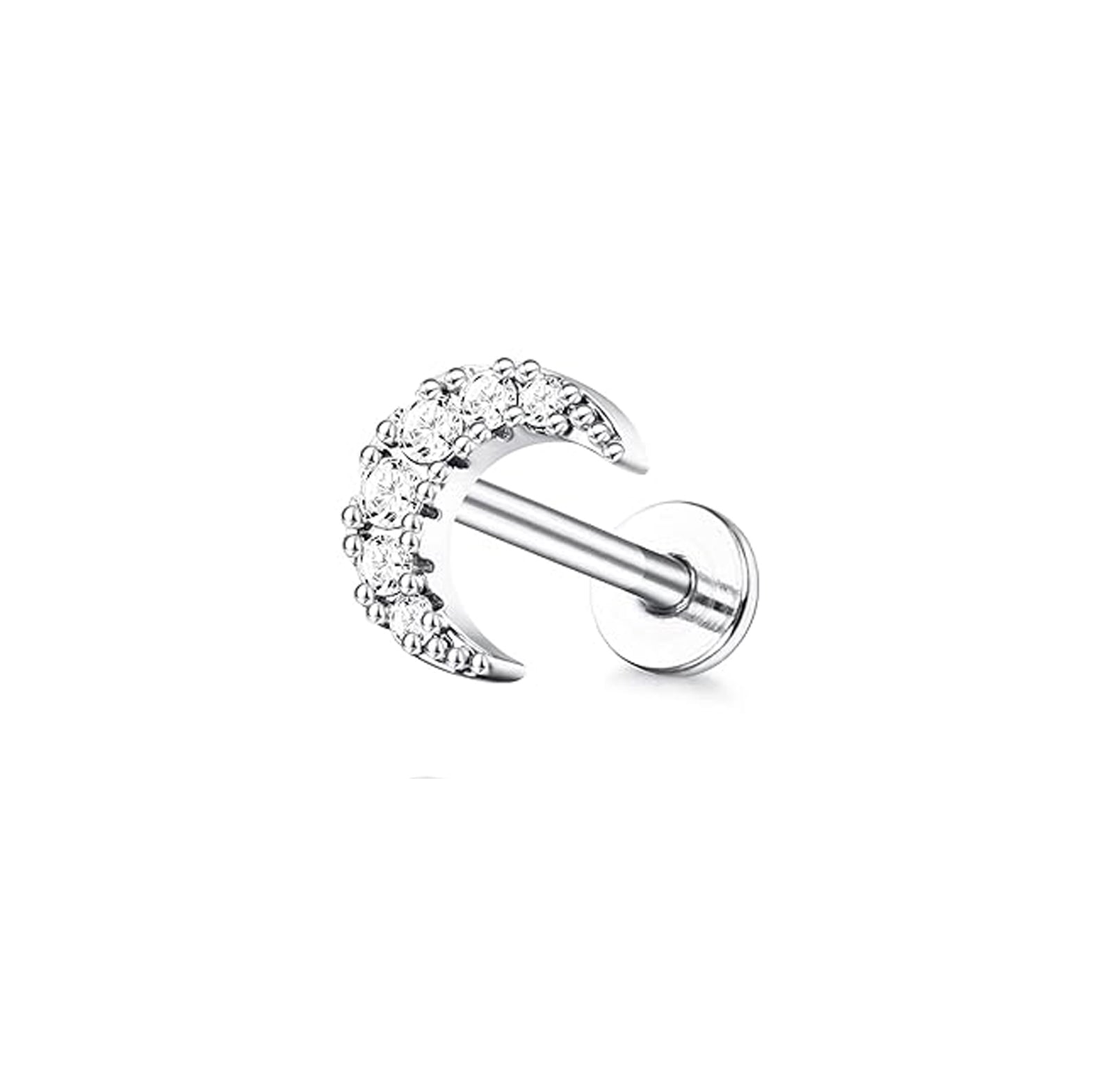 Moon Rook Piercing Cartilage Hoop Earring