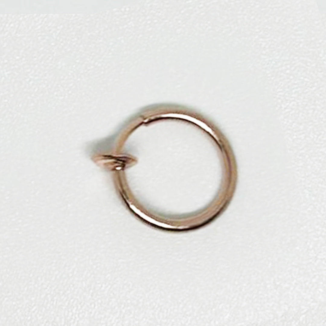 Rose Gold Fake Nose Lip Earring Ring Hoop 20G Nose Hoop Rings