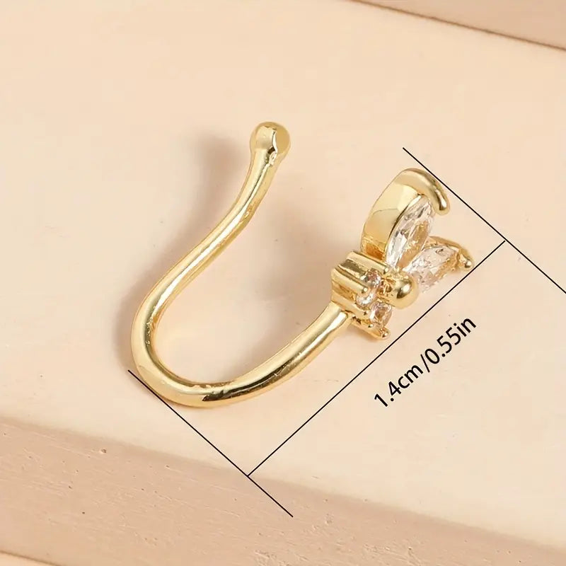 Fake Nose Ring for Women Nose Cuffs Non Piercing Jewellery