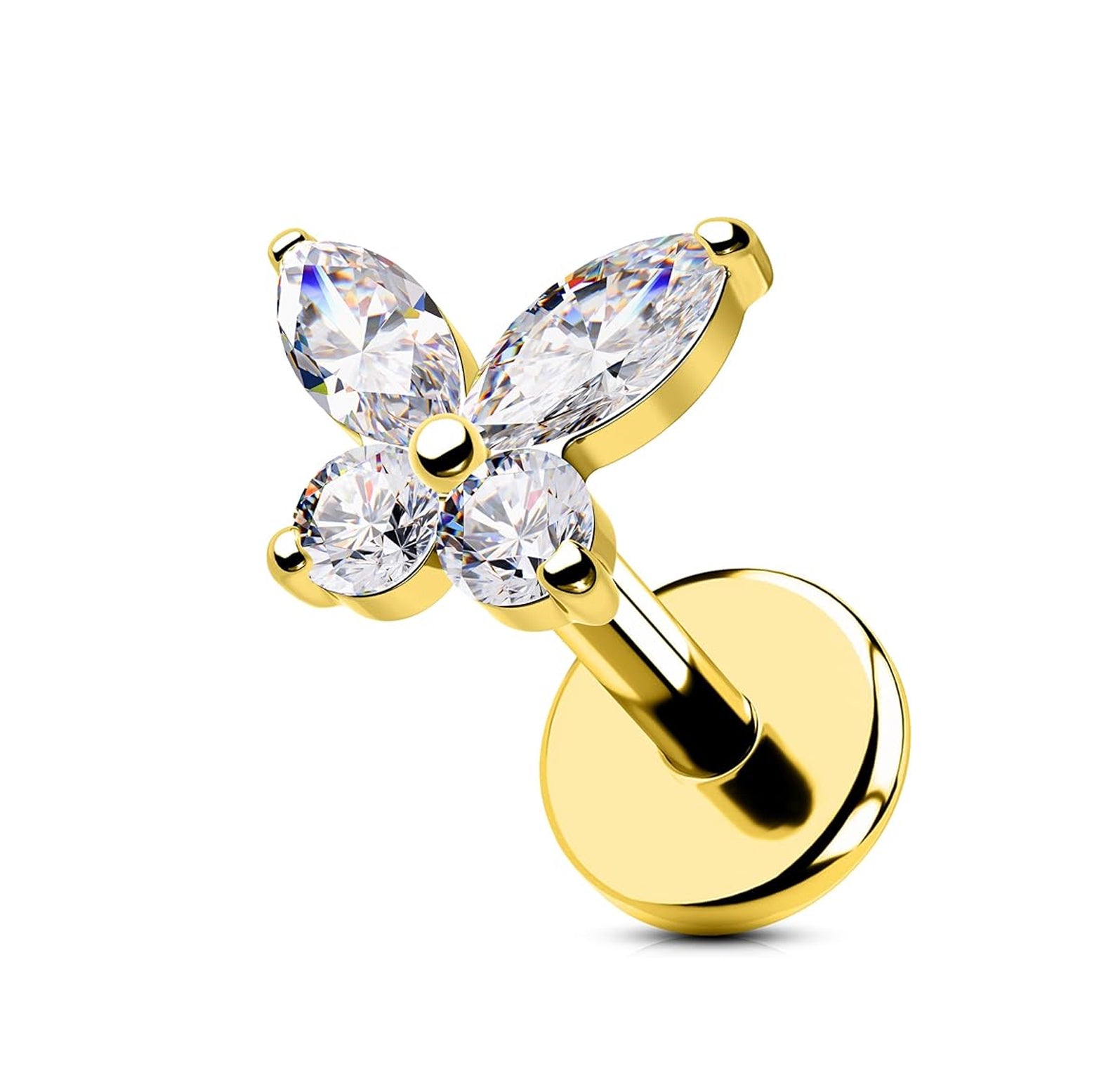 Butterfly Rook Piercing Cartilage Hoop Earring