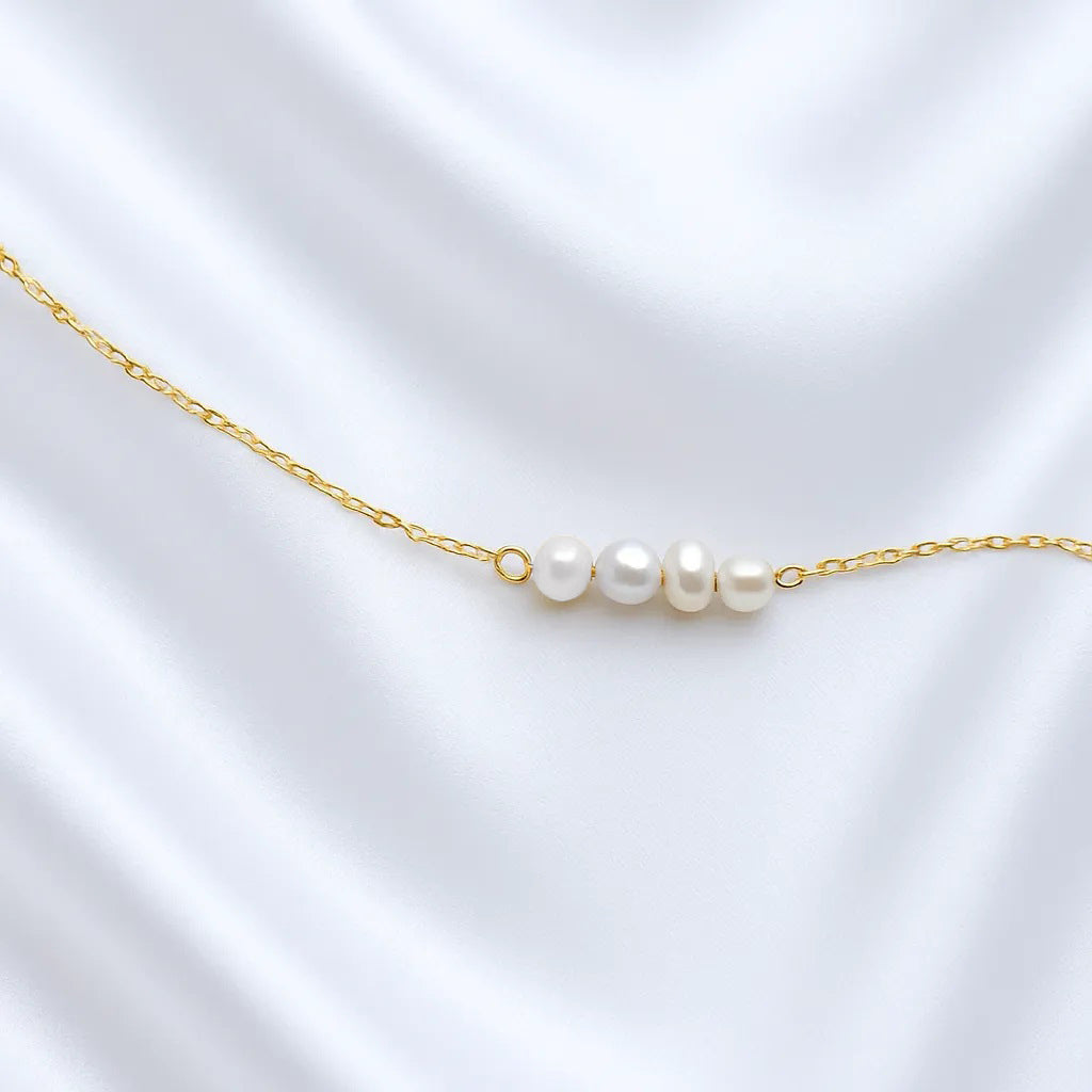 Pearl Bracelet on Gold Filled Chain