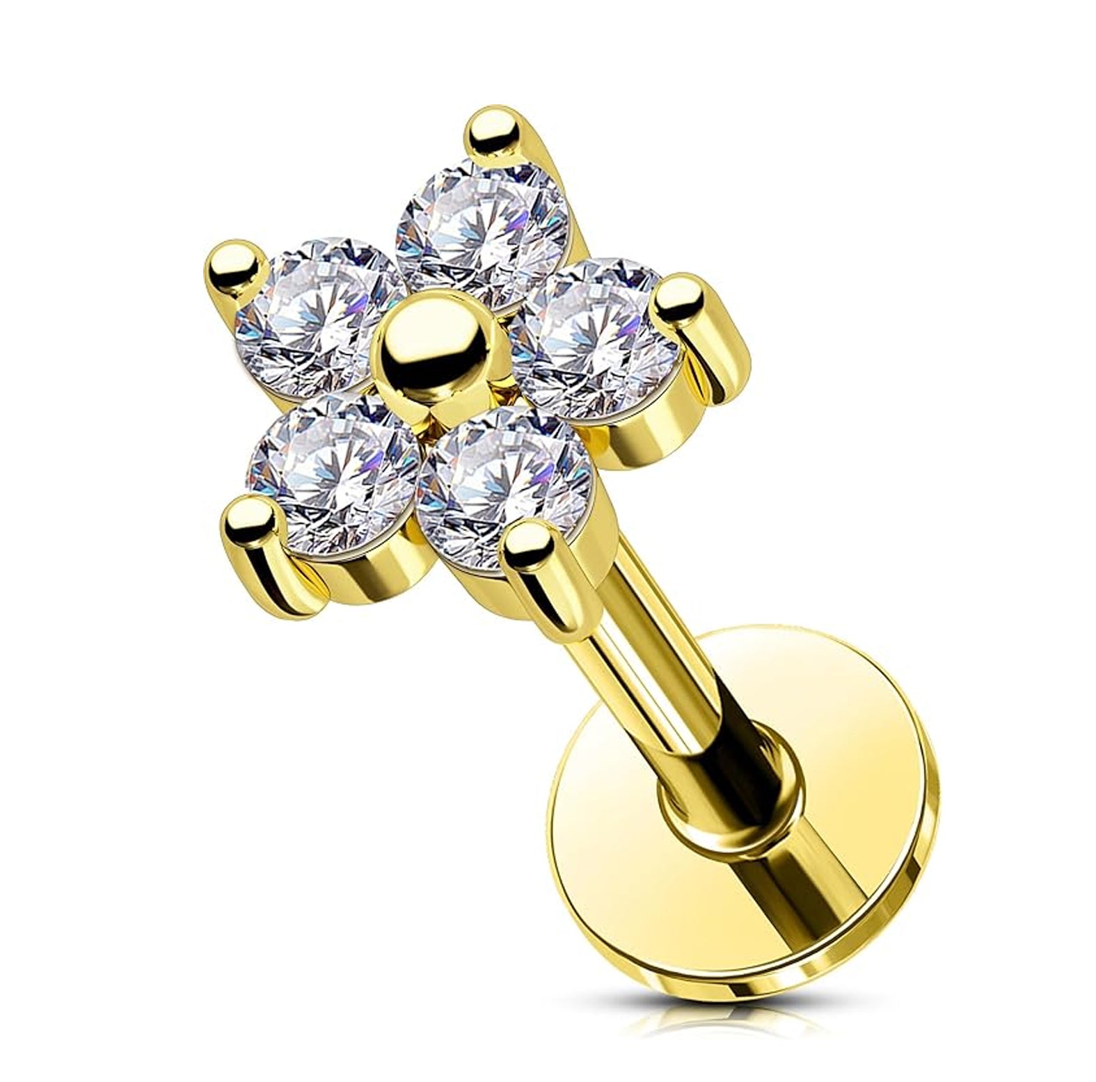 Flower Rook Piercing Cartilage Hoop Earring