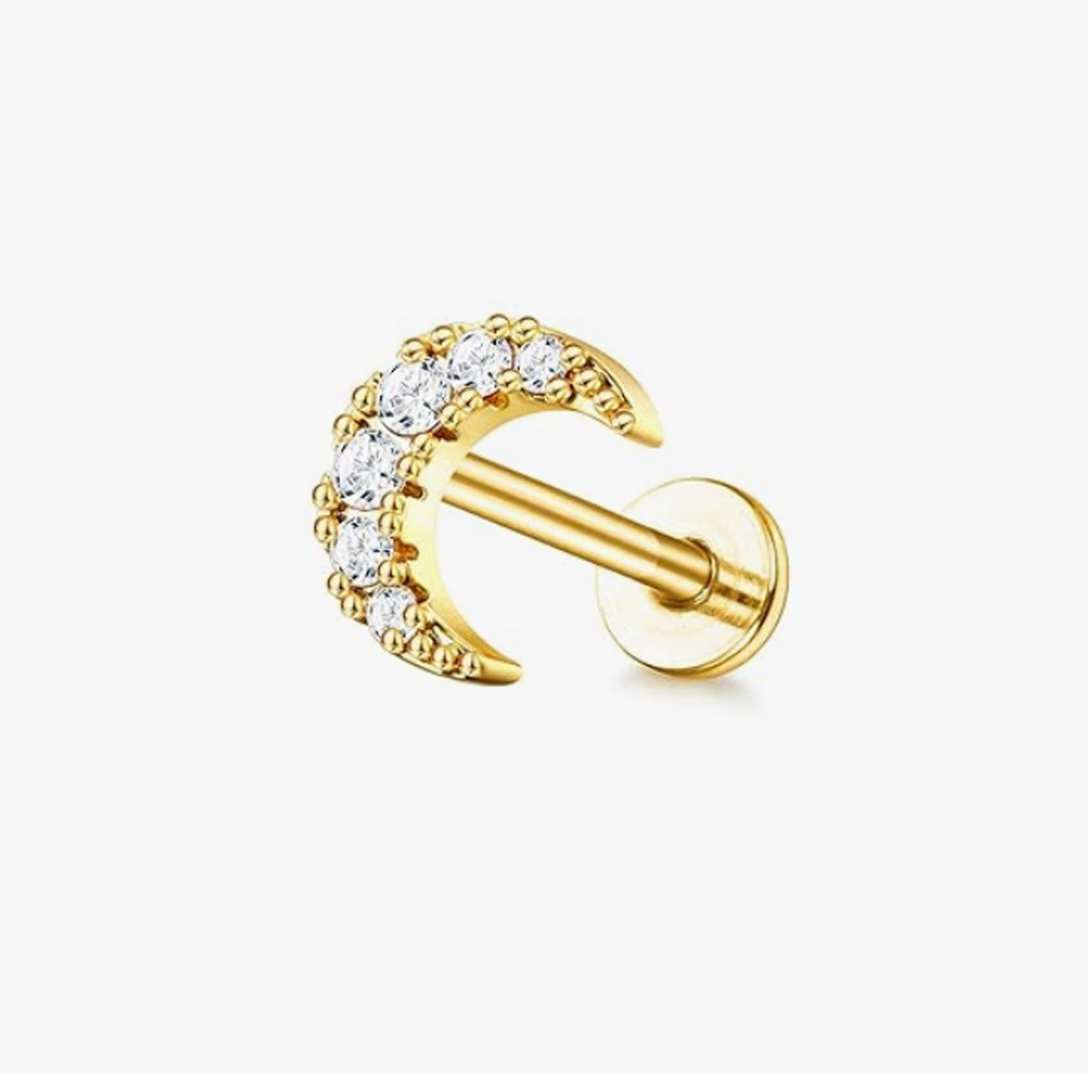 Moon Rook Piercing Cartilage Hoop Earring