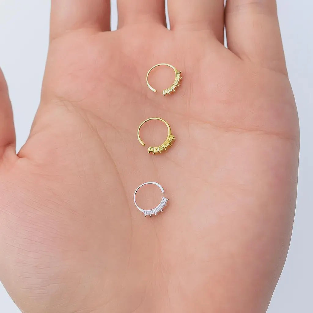 Diamond Nose Ring Ears and Nose Piercing