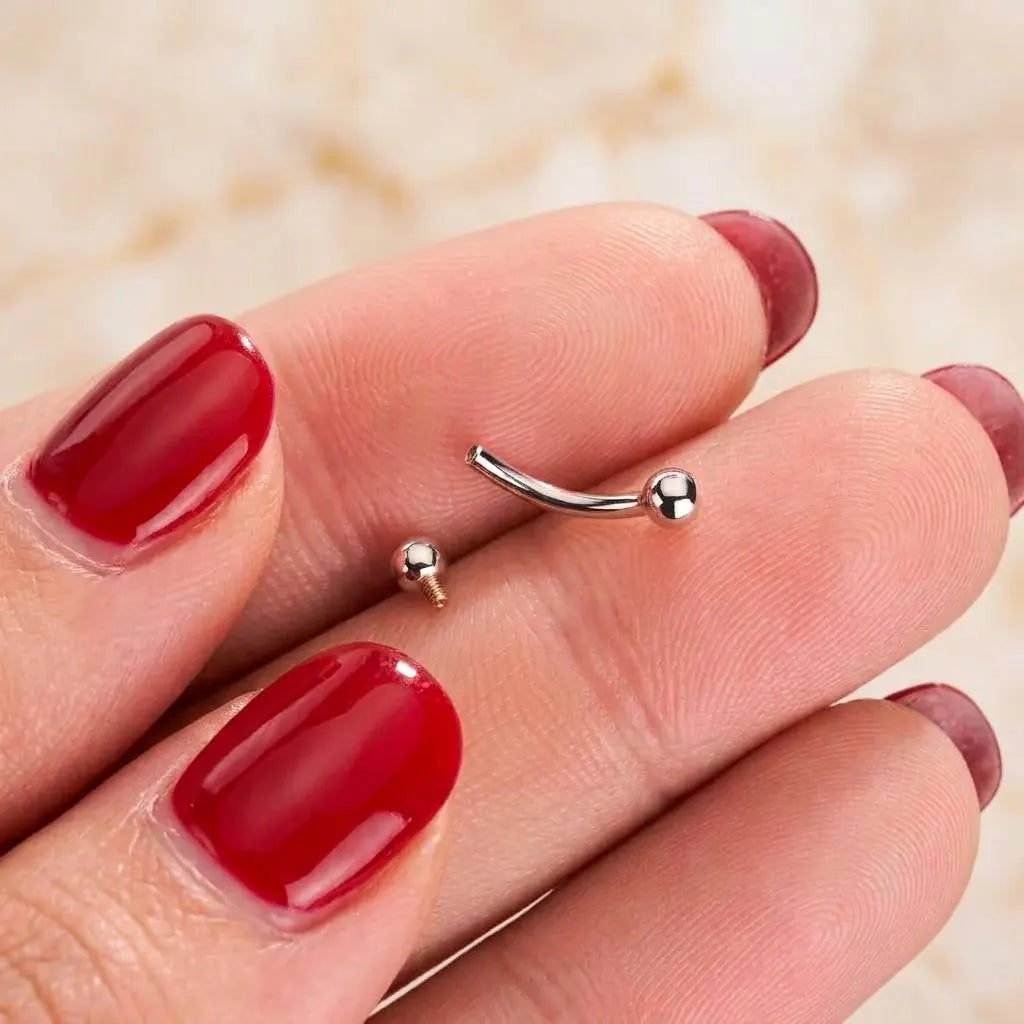 Ball End Curved Barbell Rook Piercing