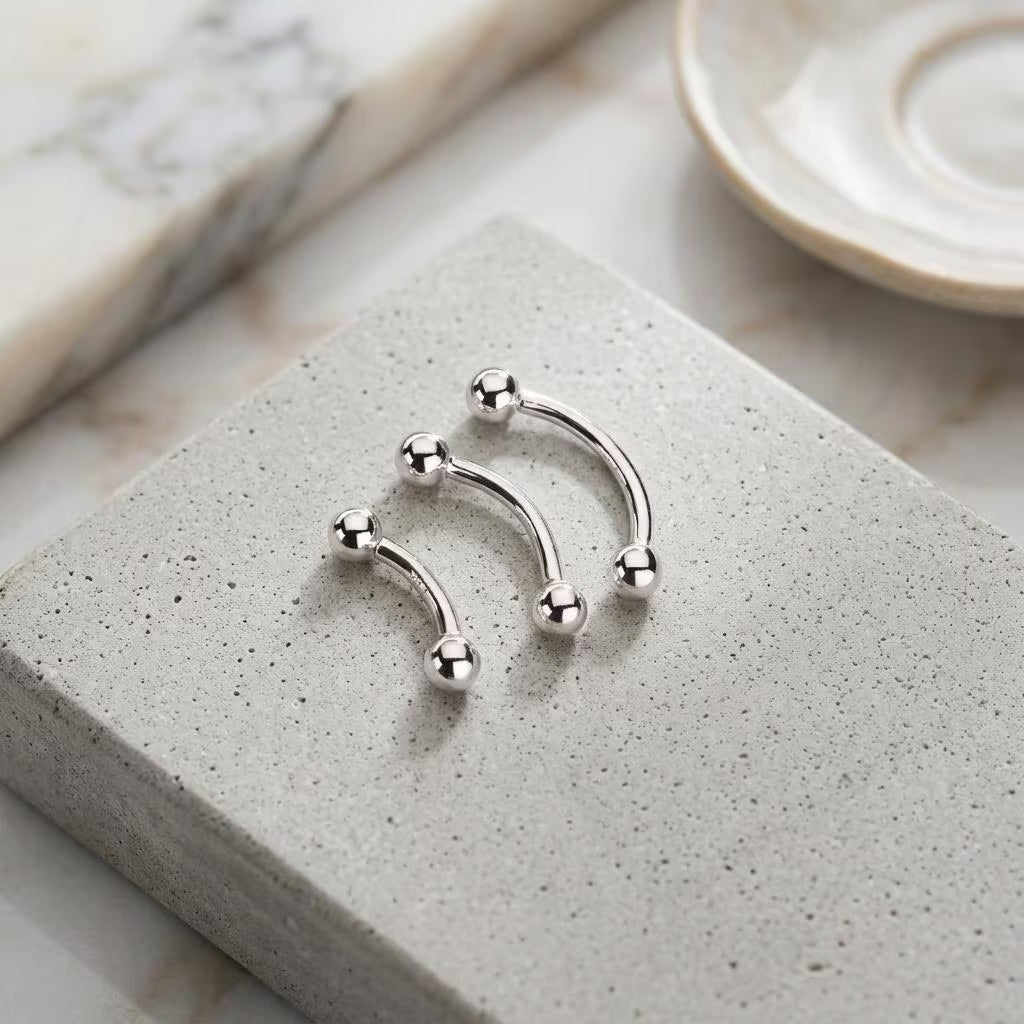 Ball End Curved Barbell Rook Piercing